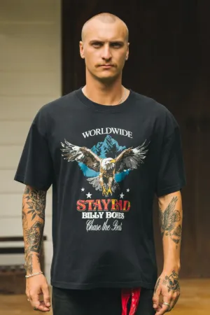 BILLY BONES CLUB CHASE THE BEAST TEE - VINTAGE BLACK