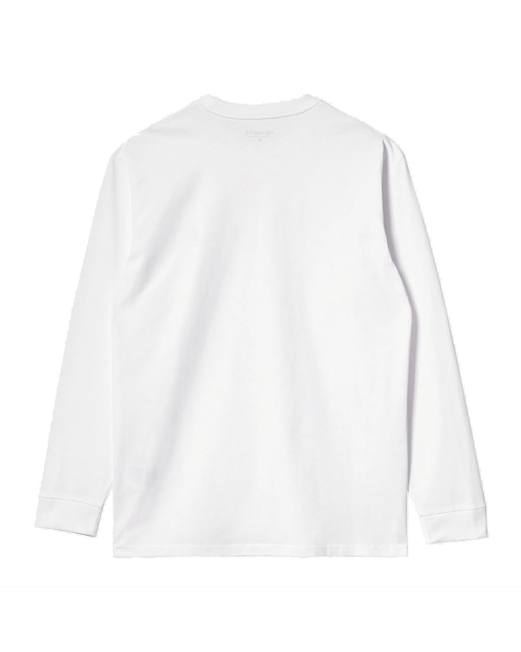 Carhartt WIP L/S Chase Tee - White / Gold