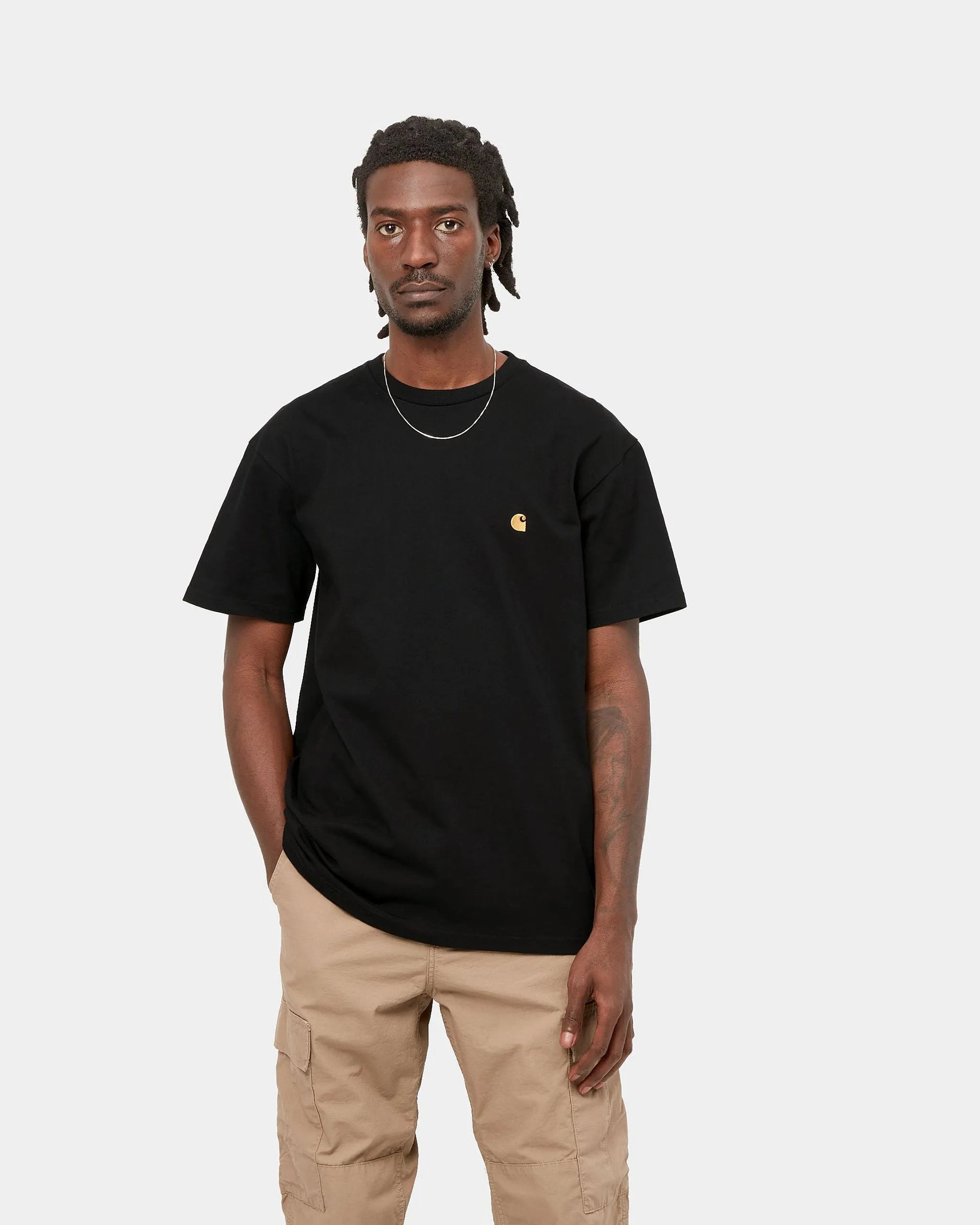 Carhartt WIP S/S Chase Tee - Black / Gold
