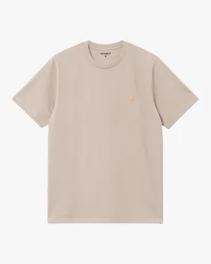 Carhartt WIP S/S Chase Tee - Dusky Beige / Gold