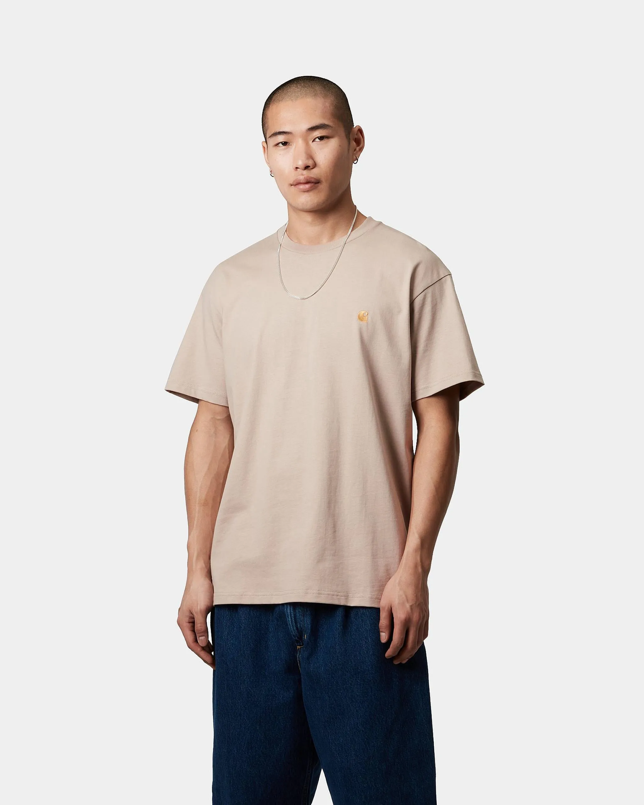 Carhartt WIP S/S Chase Tee - Dusky Beige / Gold