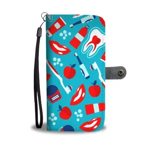 Dental Pattern Wallet Case