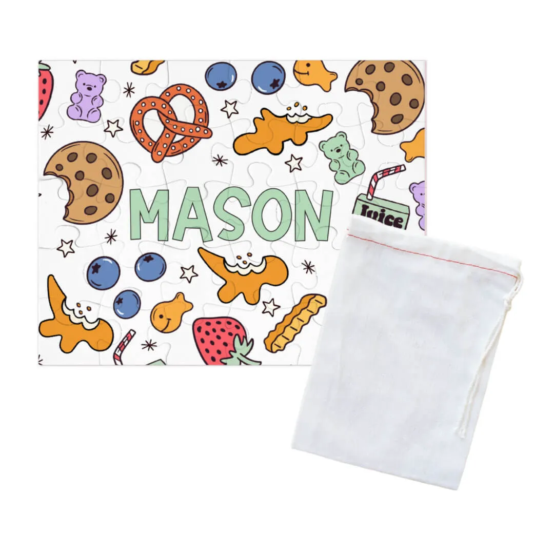 Kids Personalized 30 Piece Puzzle | Snack Time
