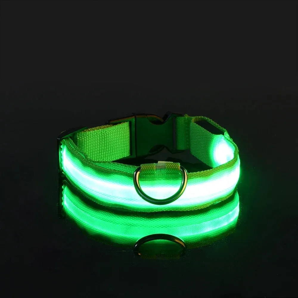 LED Glow-in-the-Dark Pet Collar