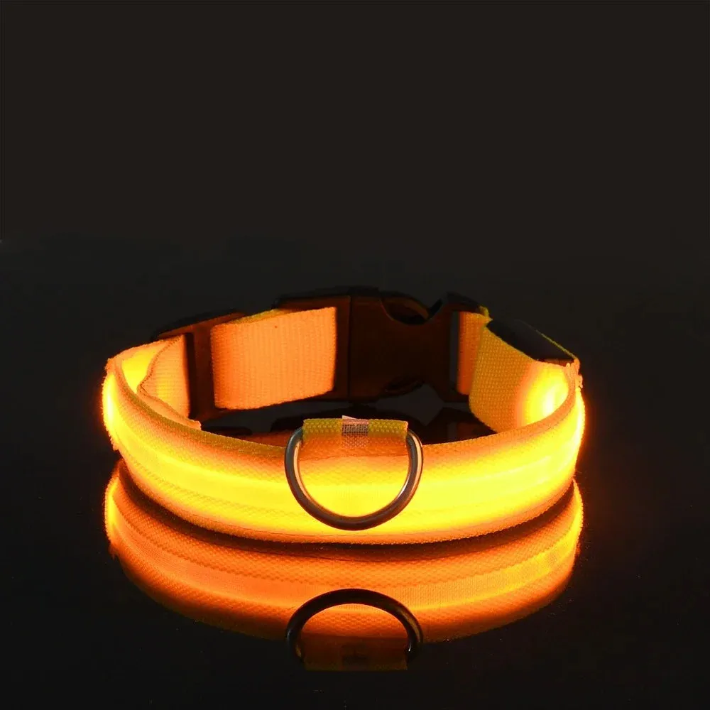 LED Glow-in-the-Dark Pet Collar