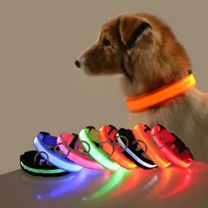 LED Glow-in-the-Dark Pet Collar