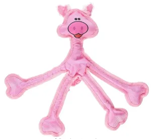 Multipet International 15" Skele-Ropes Dog Toys with Squeaker in Assorted Colors, Variable Size