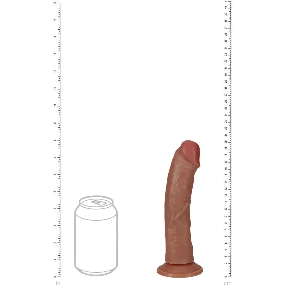 REALROCK 20cm Vibrating   Rotating Cock - Tan
