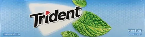 Trident Mint Bliss Sugar Free Gum, 12 Packs of 14 Pieces (168 Total Pieces)